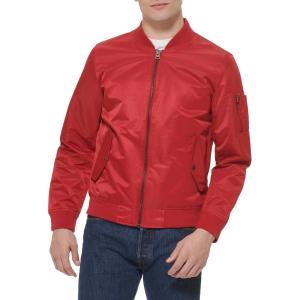Levi’s Men’s Flight Satin Unfilled Ma-1 Bomber(Red Unfilled)