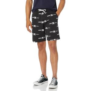 Levi’s Men’s Graphic Sweatshort(Levis Triple Logo Caviar Print)
