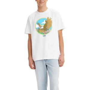 Levi’s Men’s Graphic Tee (Also Available in Big & Tall)(Eagle White)