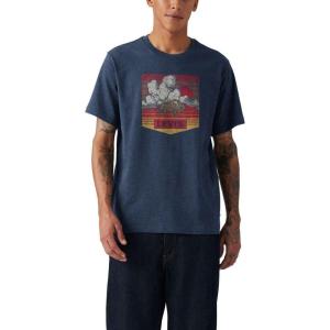 Levi’s Men’s Graphic Tee (Also Available in Big & Tall)((New) Bison Park Navy Heather)