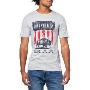 Levi’s Men’s Graphic Tee (Also Available in Big & Tall)((New) Expert Heather Grey)