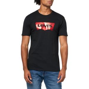 Levi’s Men’s Graphic Tee (Also Available in Big & Tall)((New) Housemark Black W/ Red Foil)