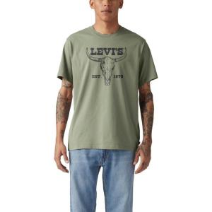 Levi’s Men’s Graphic Tee (Also Available in Big & Tall)((New) Range Desert Green)
