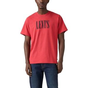 Levi’s Men’s Graphic Tee (Also Available in Big & Tall)((New) Serif Logo Cardinal)