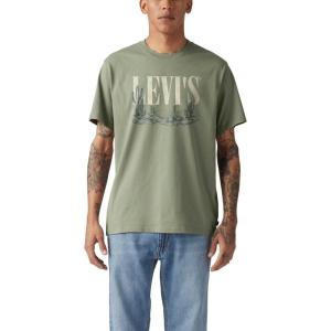 Levi’s Men’s Graphic Tee (Also Available in Big & Tall)((New) Slith Desert Green)