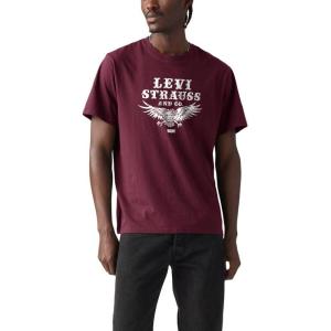 Levi’s Men’s Graphic Tee (Also Available in Big & Tall)((New) Tank Burgundy)