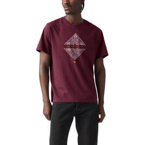 Levi’s Men’s Graphic Tee (Also Available in Big & Tall)((New) Welled Burgundy)