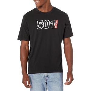 Levi’s Mens Graphic Tees (Also Available in Big & Tall) T-Shirt(501 Logo Outline Caviar)