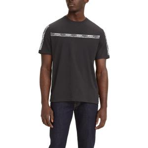 Levi’s Mens Graphic Tees (Also Available in Big & Tall) T-Shirt(Core Stripe Caviar)