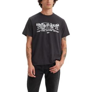 Levi’s Mens Graphic Tees (Also Available in Big & Tall) T-Shirt(Minimalistic Caviar)