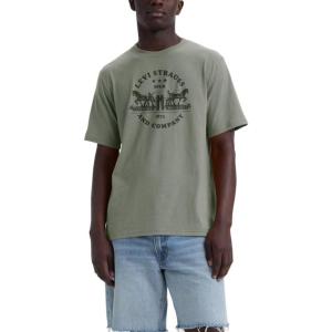 Levi’s Mens Graphic Tees (Also Available in Big & Tall) T-Shirt((New) Desert Green)