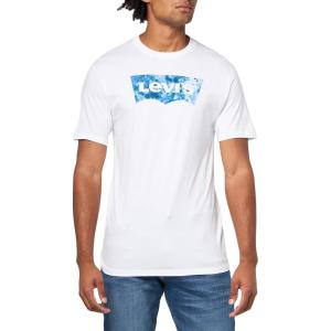 Levi’s Mens Graphic Tees (Also Available in Big & Tall) T-Shirt((New) Indigo Bw White)