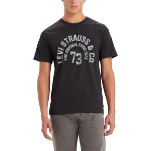 Levi’s Mens Graphic Tees (Also Available in Big & Tall) T-Shirt((New) Levis Arched Type 73 Caviar)