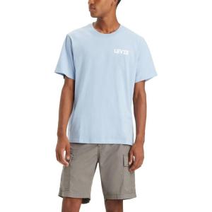 Levi’s Mens Graphic Tees (Also Available in Big & Tall) T-Shirt((New) Seasonal Logo Soft Chambray)