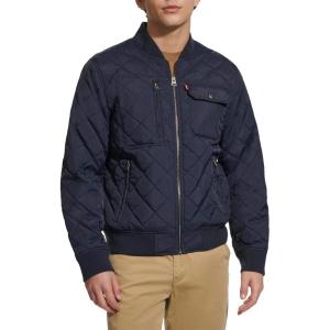 Levi’s Men’s Levi’s Men’s Diamond Quilted Bomber Jacket(Navy Dry Touch Nylon)