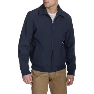 Levi’s Men’s Men’s Lightweight Softshell Varsity Rib Knit Bomber Jacket(Midnight)