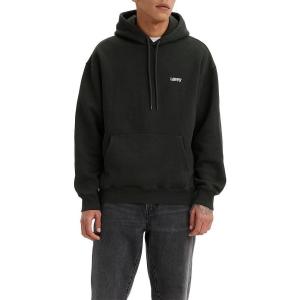 Levi’s Men’s Seasonal Logo Hoodie(Mineral Black – Brushed Fleece)