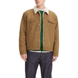Levi’s Men’s Sherpa Trucker Jacket(Cougar Canvas)