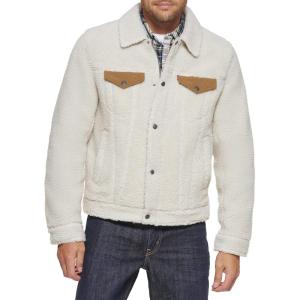 Levi’s Men’s Sherpa Trucker Jacket(Cream/Brown)