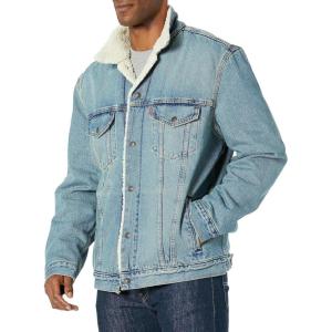 Levi’s Men’s Sherpa Trucker Jacket(Mustard Sherpa)