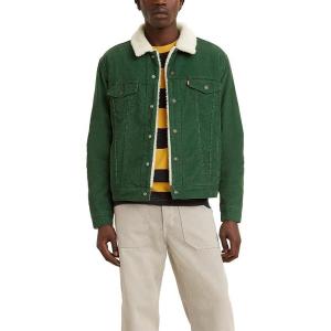 Levi’s Men’s Sherpa Trucker Jacket(Pineneedle)