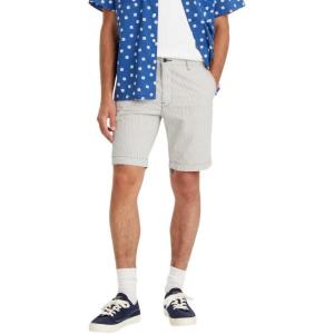 Levi’s Mens Standard Taper Chino Short((New) Camus Stripe Mineral Black Stripe)