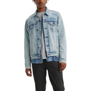 Levi’s Men’s Trucker((New) Light Indigo Destructed)