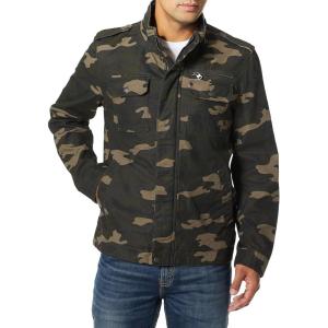 Levi’s Men’s Washed Cotton Military Jacket (Regular & Big & Tall Sizes)(Camo Unfilled)