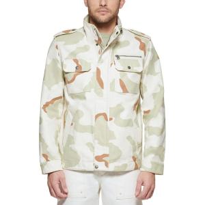 Levi’s Men’s Washed Cotton Military Jacket (Regular & Big & Tall Sizes)(Desert Camo Unfilled)