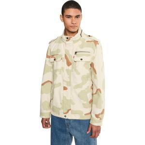 Levi’s Men’s Washed Cotton Military Jacket (Regular & Big & Tall Sizes)(Desert Khaki)