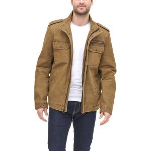 Levi’s Men’s Washed Cotton Military Jacket (Regular & Big & Tall Sizes)(Khaki Filled)