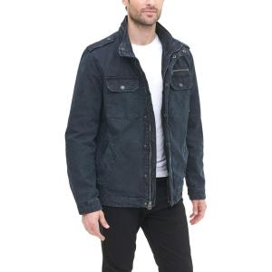 Levi’s Men’s Washed Cotton Military Jacket (Regular & Big & Tall Sizes)(Navy Filled)