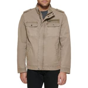 Levi’s Men’s Washed Cotton Military Jacket (Regular & Big & Tall Sizes)(Stone Unfilled)