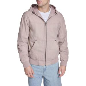 Levi’s Men’s Workwear Cotton Canvas Hooded Bomber Jacket(Fawn Lightweight)
