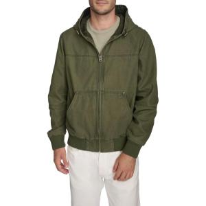 Levi’s Men’s Workwear Cotton Canvas Hooded Bomber Jacket(Grape Leaf Lightweight)