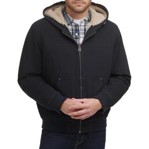Levi’s Men’s Workwear Cotton Canvas Hooded Bomber Jacket(Navy)