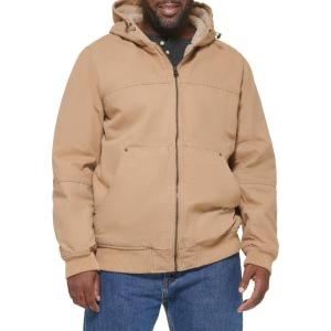 Levi’s Men’s Workwear Cotton Canvas Hooded Bomber Jacket(Tan)