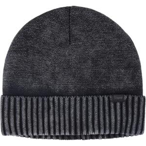 Levi’s Unisex Adult Knit Cuffed All Season Beanie Hat(Washed Black)