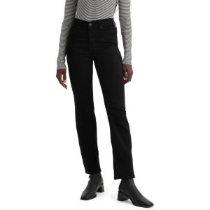 Levi’s Women’s 314 Shaping Straight Jeans (Also Available in Plus)(Soft Black)
