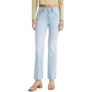 Levi’s Women’s 501 Original Fit Jeans (Also Available in Plus)((New) Light Indigo Destructed)