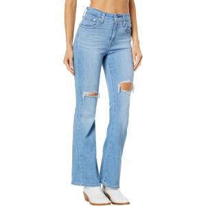 Levi’s Women’s 726 High Rise Flare Jeans (Also Available in Plus)(Light Indigo Destructed)