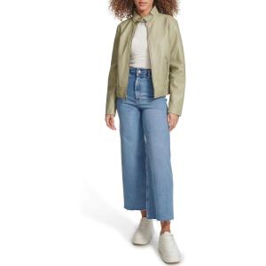 Levi’s Women’s Faux Leather Motocross Racer Jacket (Standard and Plus)(Tea)