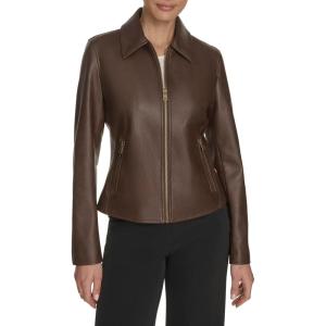 Levi’s Womens Laydown Collar Racer Jacket(Dark Brown)