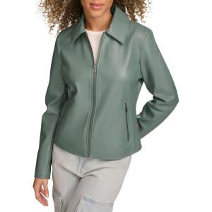 Levi’s Womens Laydown Collar Racer Jacket(Dark Forest)