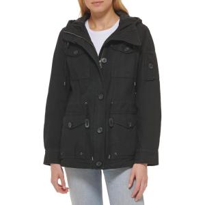 Levi’s Women’s Lightweight Cotton Military Jacket (Standard & Plus Sizes)(Black)