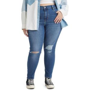 Levi’s Women’s Plus Size 721 High Rise Skinny Jeans(Straight Through)