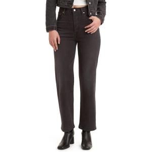 Levi’s Women’s Ribcage Straight Ankle Jeans(Black Rinse)