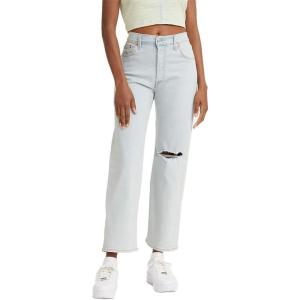 Levi’s Women’s Ribcage Straight Ankle Jeans(Space Ripple)