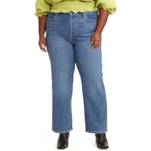 Levi’s Women’s Ribcage Straight Ankle Jeans(Summer Slide – Light Indigo)