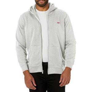 Levi’s mens Core Zip Up Hoodie (Also Available in Big & Tall)(Chisel Grey Heather)